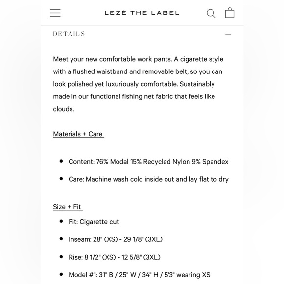 Leze the Label Haven Pants in Black - Picture 9 of 16